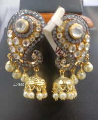 Jain Jewellers Ad Stone Dangler Earrings - 11062273