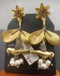 Jain Jewellers Gold Plated Dangler Earrings - 11062275