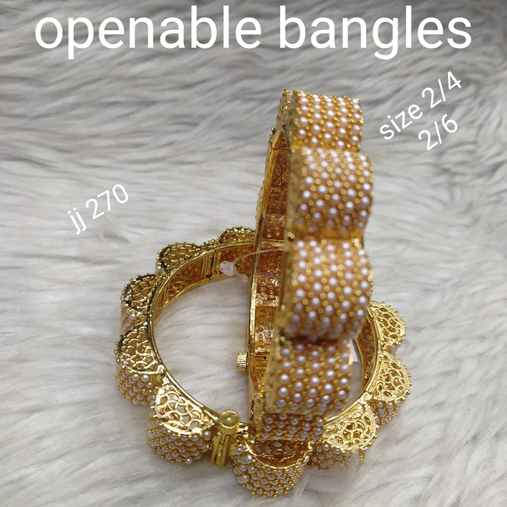 Jain Jewellers Gold Plated Openable Kada - 11062279