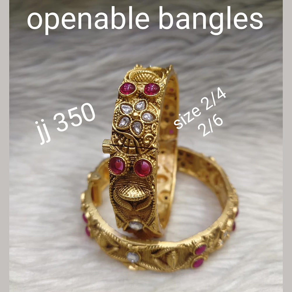 Jain Jewellers Gold Plated Openable Kada - 11062281