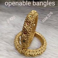 Jain Jewellers Gold Plated Openable Kada - 11062284