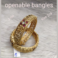 Jain Jewellers Gold Plated Openable Kada - 11062285