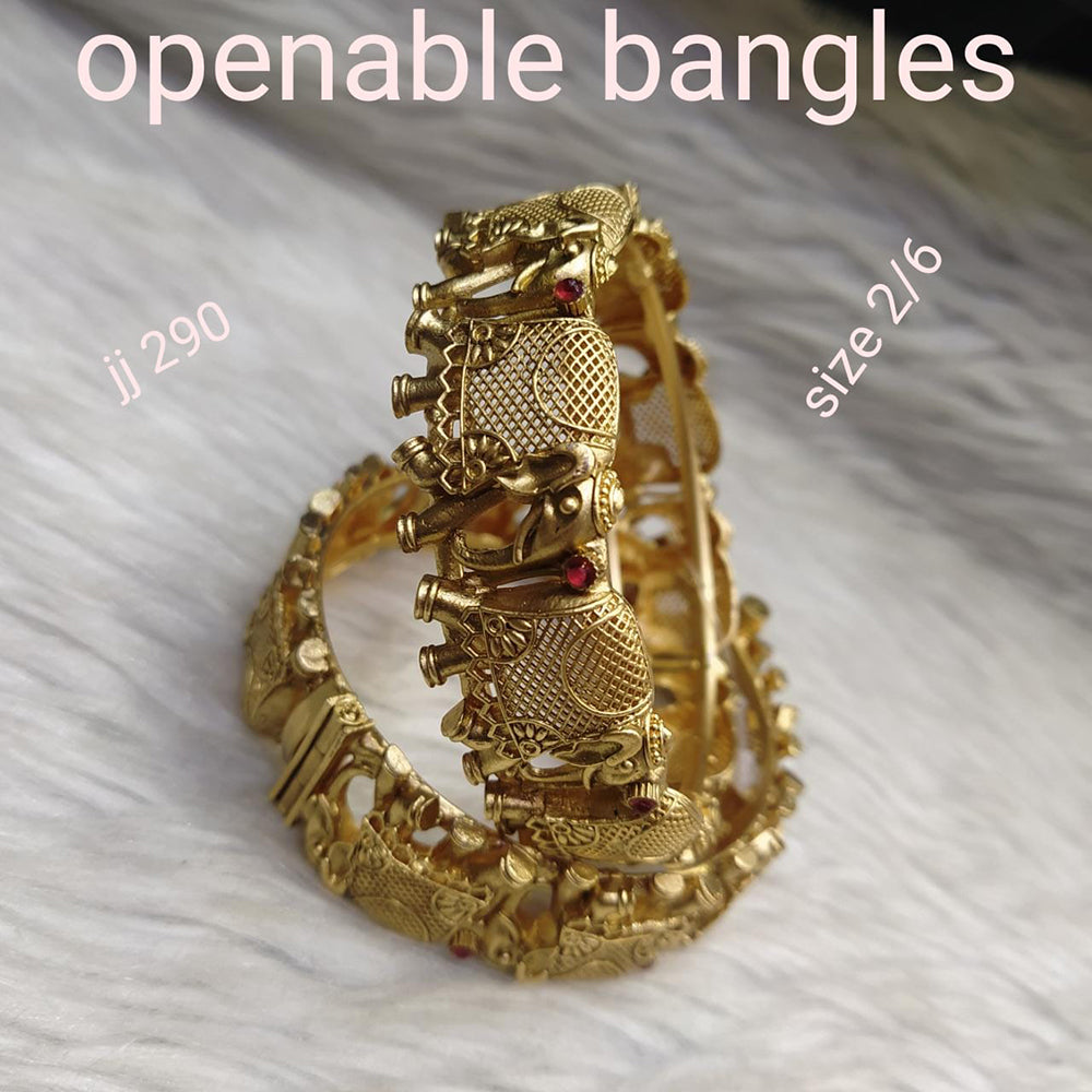 Jain Jewellers Gold Plated Openable Kada - 11062289