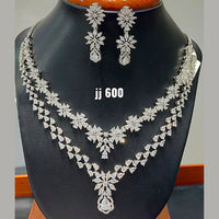 Jain Jewellers American Diamond Necklace Set - 11062305