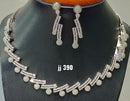 Jain Jewellers American Diamond Necklace Set - 11062308