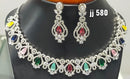 Jain Jewellers American Diamond Necklace Set - 11062314