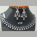 Jain Jewellers American Diamond Necklace Set - 11062315