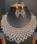 Jain Jewellers American Diamond Necklace Set - 11062329