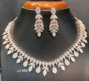 Jain Jewellers American Diamond Necklace Set - 11062333