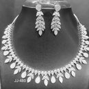 Jain Jewellers American Diamond Necklace Set - 11062333