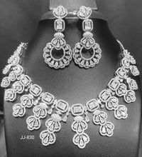 Jain Jewellers American Diamond Necklace Set - 11062334