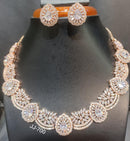 Jain Jewellers American Diamond Necklace Set - 11062342