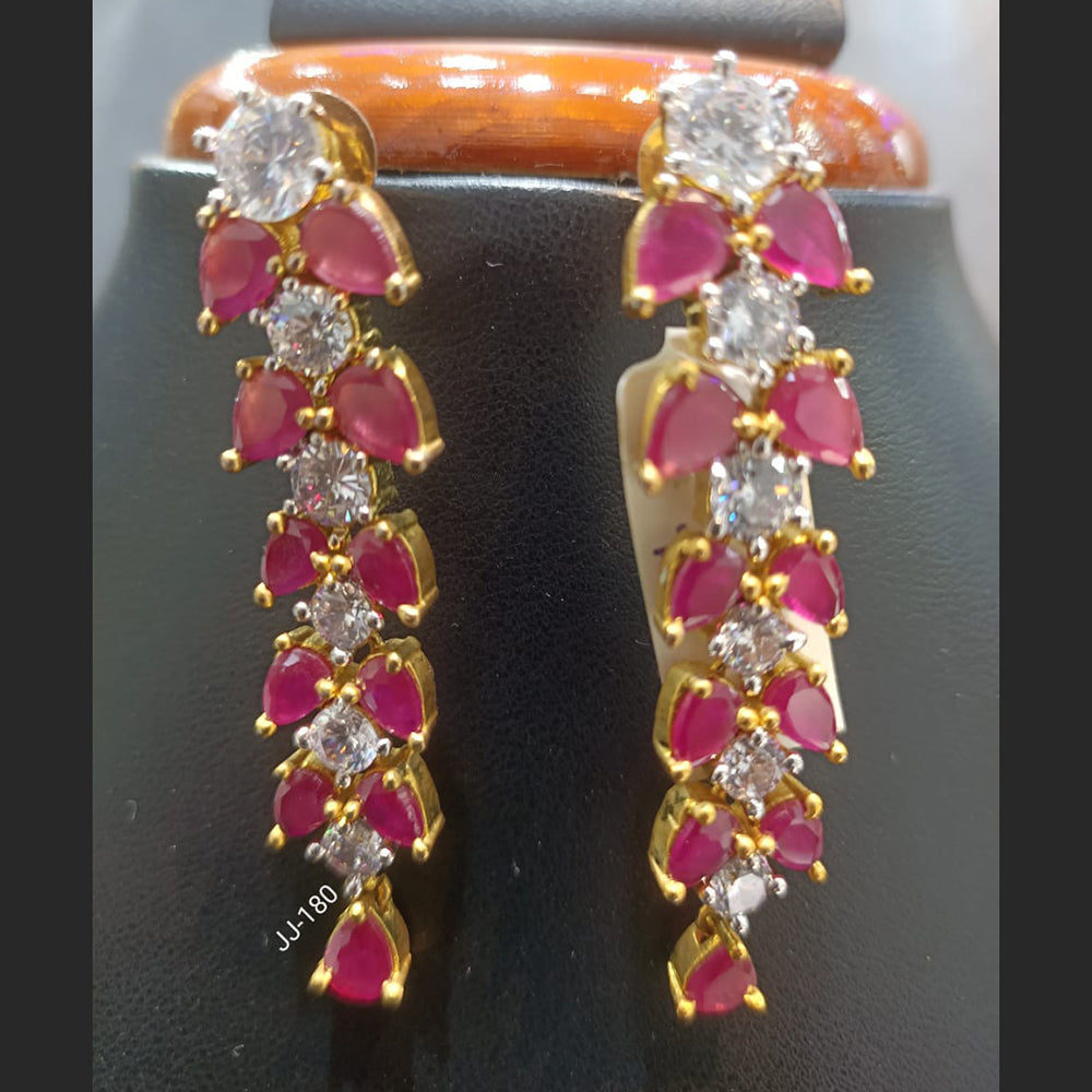 Jain Jewellers Ad Stone Dangler Earrings - 11062351