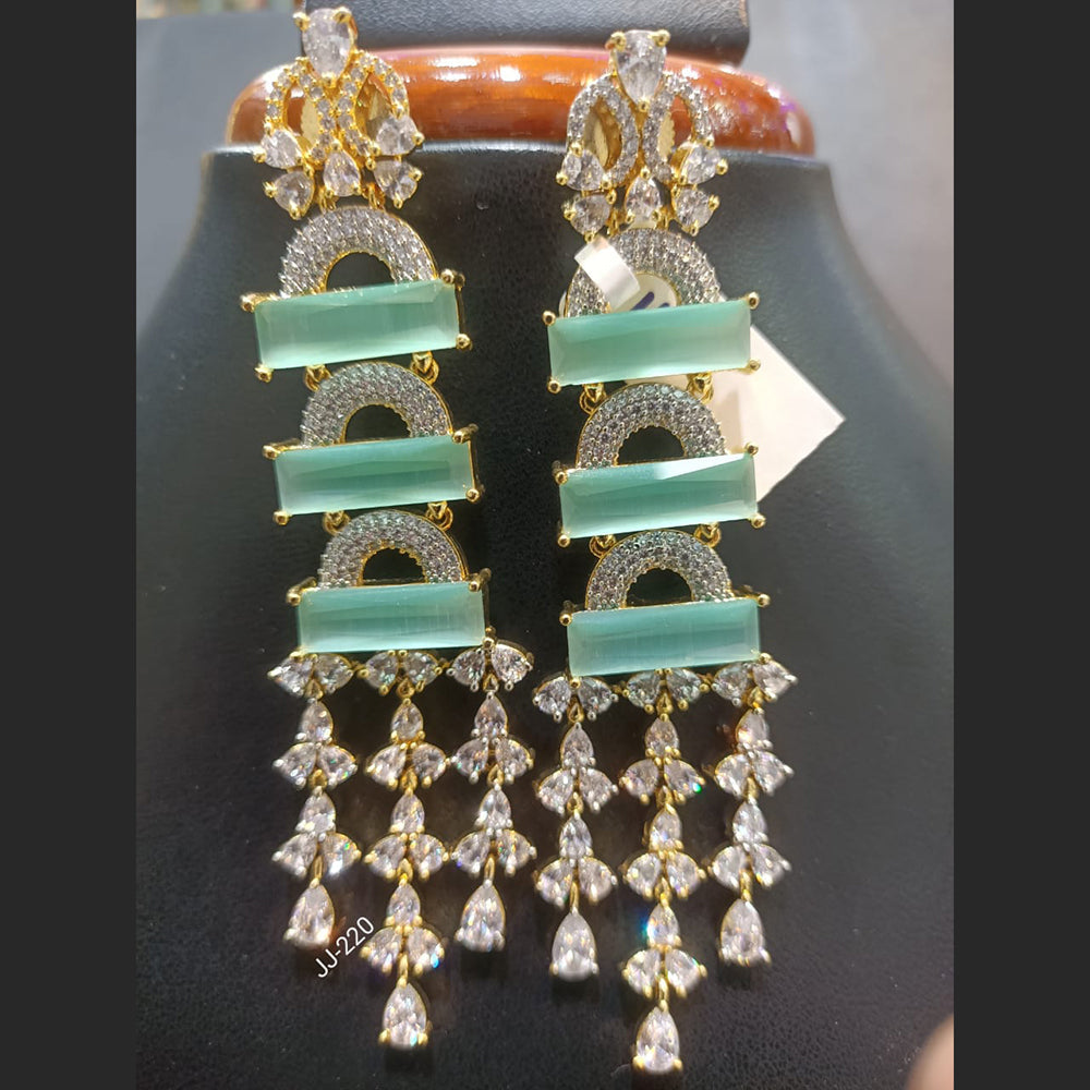 Jain Jewellers Ad Stone Dangler Earrings - 11062353