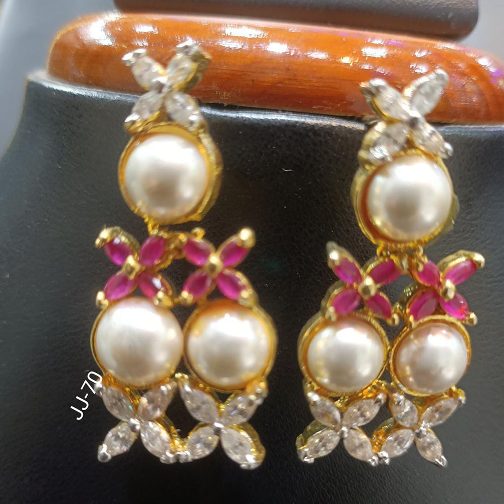 Jain Jewellers Ad Stone Dangler Earrings - 11062359