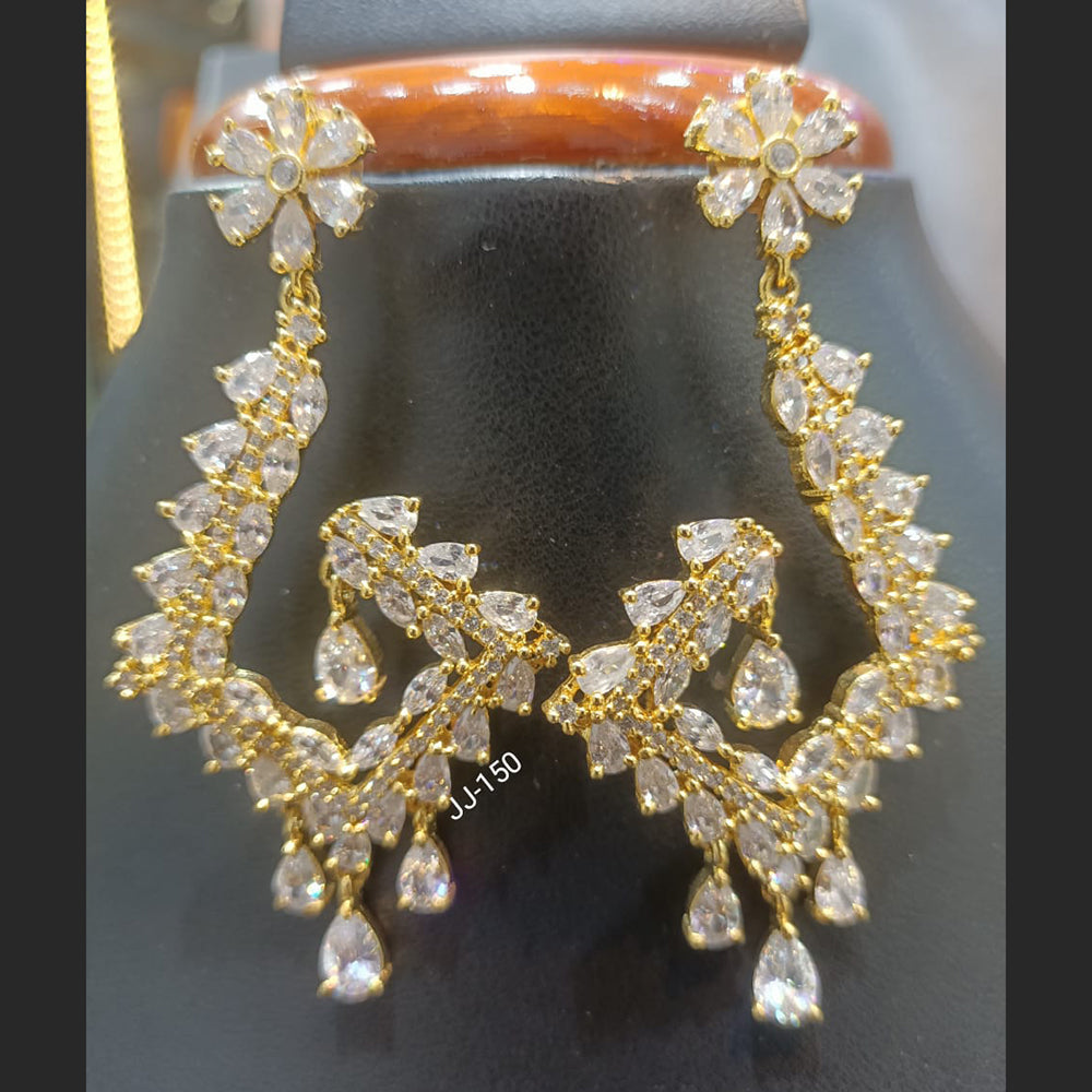 Jain Jewellers Ad Stone Dangler Earrings - 11062362