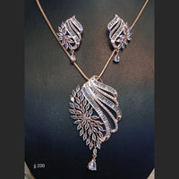 Jain Jewellers Ad Stone Pendant Set - 11062364