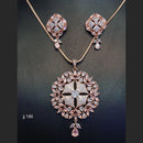 Jain Jewellers Ad Stone Pendant Set - 11062369