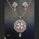 Jain Jewellers Ad Stone Pendant Set - 11062369