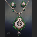 Jain Jewellers Ad Stone Pendant Set - 11062371