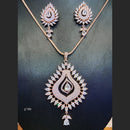 Jain Jewellers Ad Stone Pendant Set - 11062371