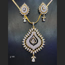 Jain Jewellers Ad Stone Pendant Set - 11062372