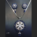 Jain Jewellers Ad Stone Pendant Set - 11062374