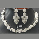 Jain Jewellers American Diamond Necklace Set - 11062435