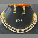 Jain Jewellers American Diamond Necklace Set - 11062446