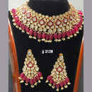 Jain Jewellers Gold Plated Kundan Stone Necklace Set