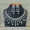 Jain Jewellers American Diamond Necklace Set - 11062507