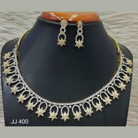 Jain Jewellers American Diamond Necklace Set - 11062510