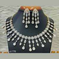 Jain Jewellers American Diamond Necklace Set - 11062513