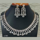 Jain Jewellers American Diamond Necklace Set - 11062515
