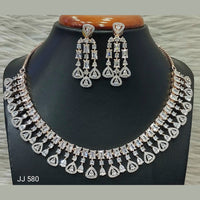 Jain Jewellers American Diamond Necklace Set - 11062515
