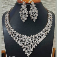 Jain Jewellers American Diamond Necklace Set - 11062518