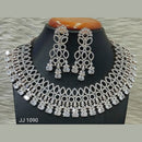 Jain Jewellers American Diamond Necklace Set - 11062519