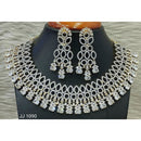 Jain Jewellers American Diamond Necklace Set - 11062520