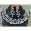 Jain Jewellers American Diamond Necklace Set - 11062521