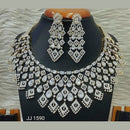 Jain Jewellers American Diamond Necklace Set - 11062523