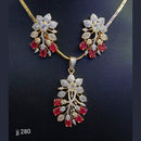 Jain Jewellers American Diamond Pendant Set