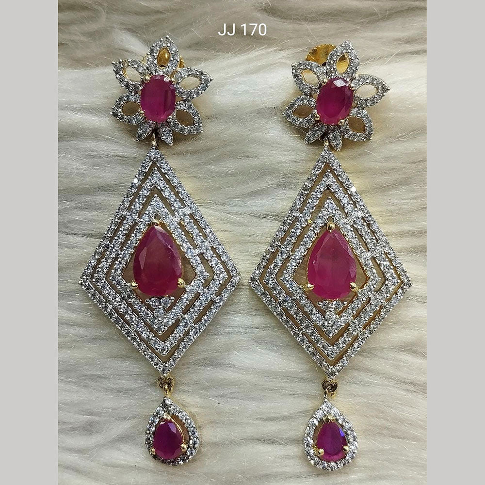 Jain Jewellers Ad Stone Dangler Earrings - 11062568