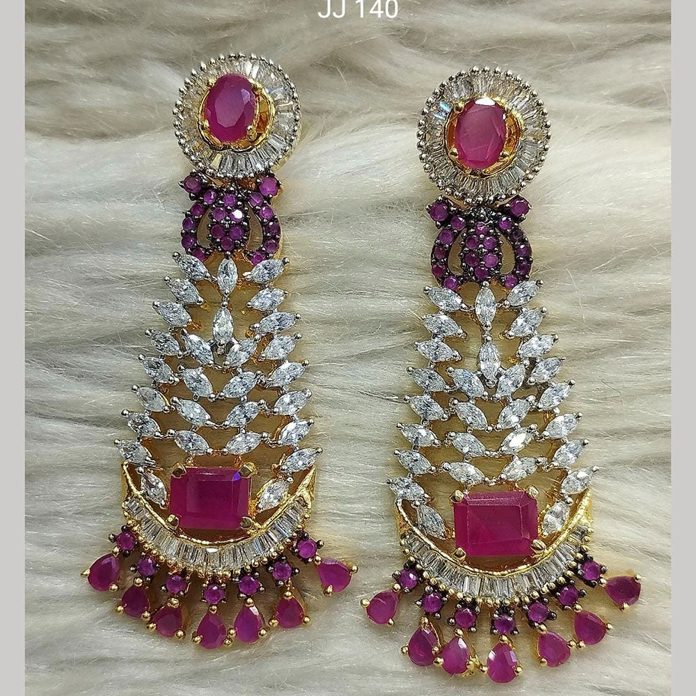 Jain Jewellers Ad Stone Dangler Earrings - 11062576