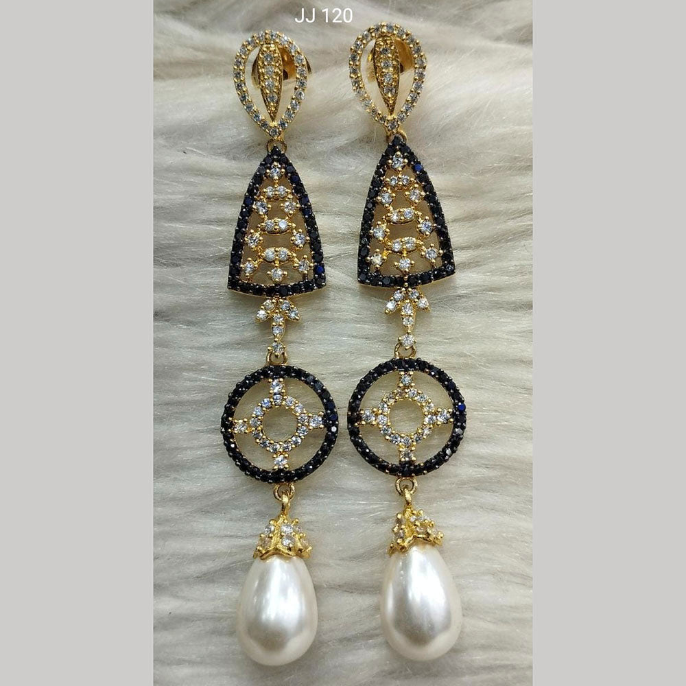 Jain Jewellers Ad Stone Dangler Earrings - 11062581