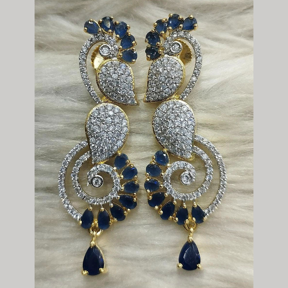 Jain Jewellers Ad Stone Dangler Earrings - 11062582