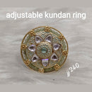 Jain Jewellers Kundan Stone Adjustable Ring - 11062593