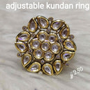 Jain Jewellers Kundan Stone Adjustable Ring - 11062596