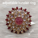 Jain Jewellers Kundan Stone Adjustable Ring - 11062604