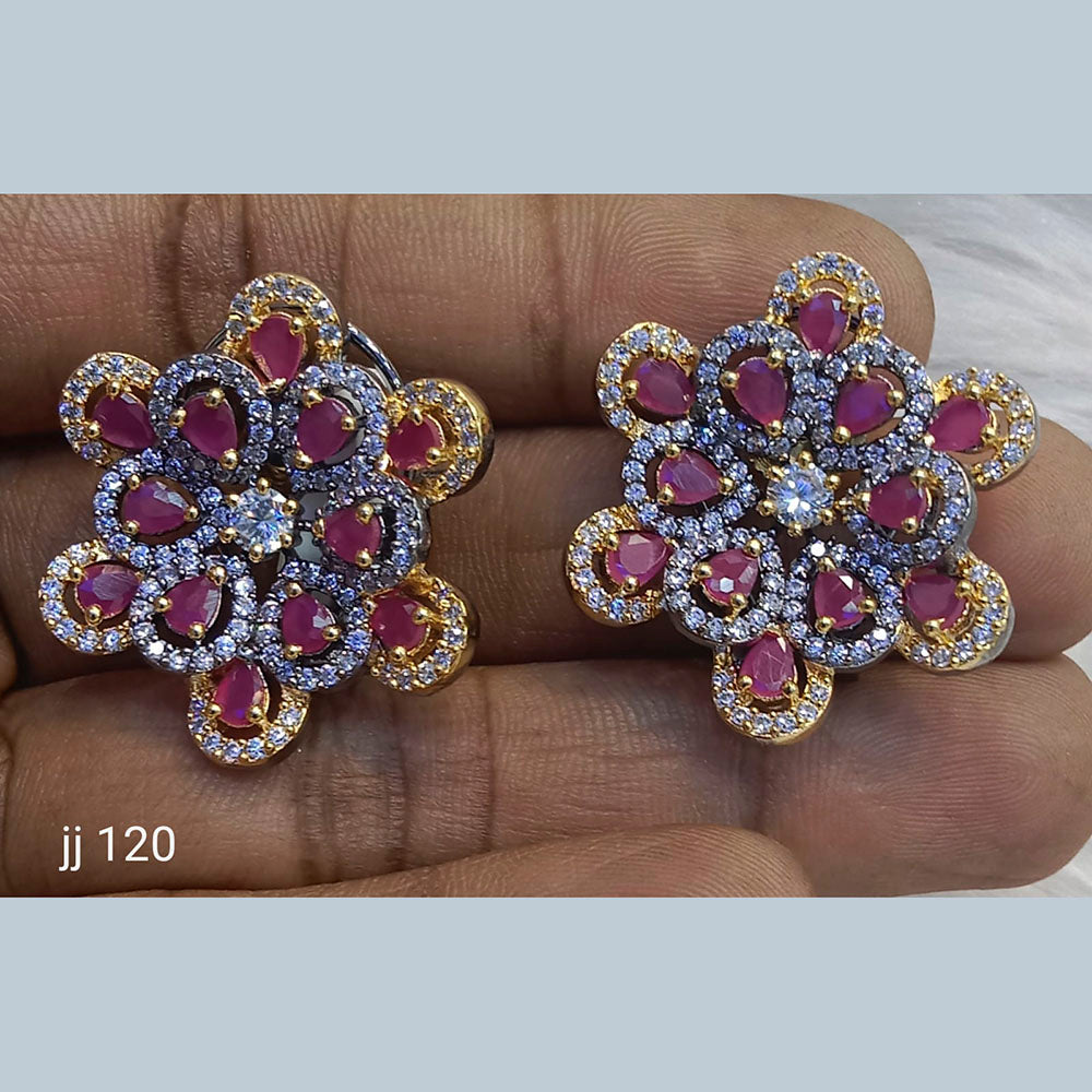 Jain Jewellers Ad Stone Stud Earrings  - 11062655