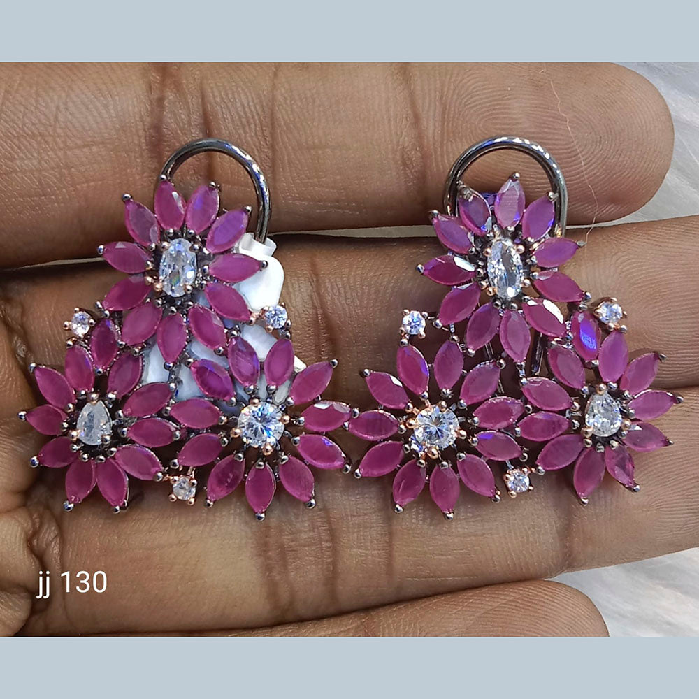 Jain Jewellers Ad Stone Stud Earrings  - 11062663